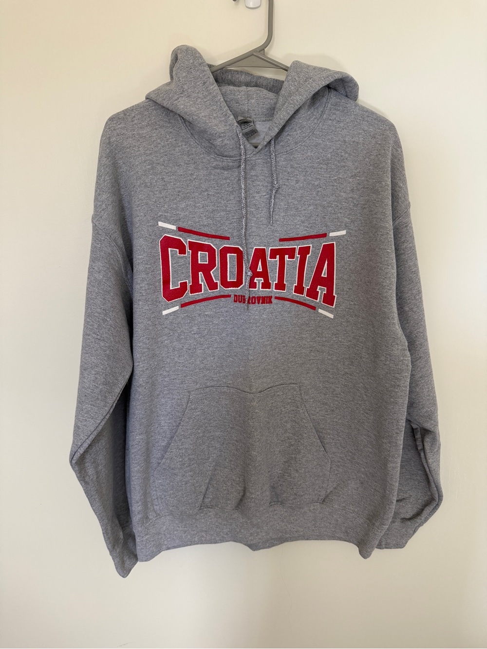 Gray Croatia Pull Over Sweatshirt